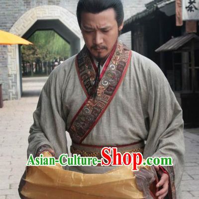 Chinese Song Dynasty Poet Su Shi Clothing Litterateur Su Tungpo Replica Costume for Men