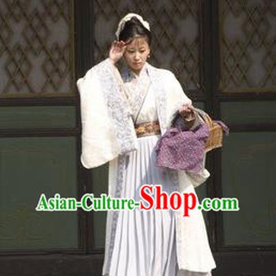 Chinese Ancient Song Dynasty Village Women Wife of Litterateur Su Shi Wang Runzhi Replica Costume for Women