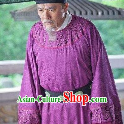 Chinese Song Dynasty Prime Minister Zhao Pu Clothing for Men