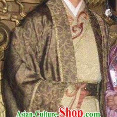 Chinese Ancient Tragedy of the Poet King Li Yu Replica Costume for Men