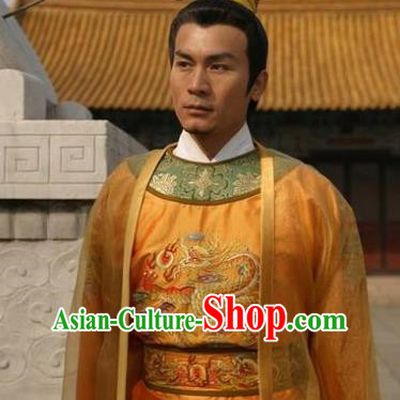 Chinese Ancient Song Dynasty First Emperor Zhao Kuangyin Replica Costume for Men