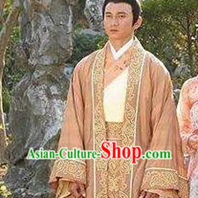 Chinese Ancient Tragedy of the Poet King Li Yu Historical Costume for Men