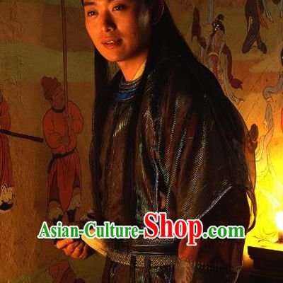 Ancient Chinese Song Dynasty Swordsman Replica Costume Scholar Fang Tianyou Clothing for Men