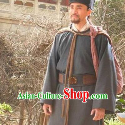 Chinese Ancient Novel Water Margin Character Costume Song Dynasty Mount Liang Hero Dai Zong Replica Costume