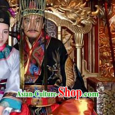 Chinese Ancient Song Dynasty Hui Emperor Zhao Ji Replica Costume for Men
