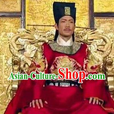 Chinese Ancient Song Dynasty Li Emperor Zhao Yun Replica Costume for Men