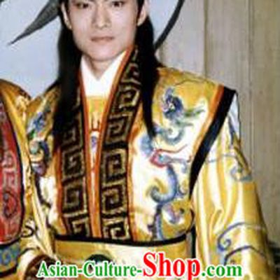 Chinese Ancient Song Dynasty Emperor Zhao Kuangyin Imperial Robe Replica Costume for Men