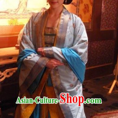 Chinese Ancient Southern Song Dynasty Imperial Consort of Zhao Gou Embroidered Dress Replica Costume for Women