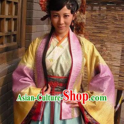 Chinese Ancient Costume Song Dynasty Novel Water Margin Character Courtesan Bai Xiuying Replica Costume for Women