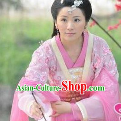 Chinese Ancient Song Dynasty Nobility Lady Dress Embroidered Replica Costume for Women