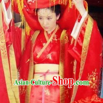 Chinese Ancient Song Dynasty Nobility Lady Wedding Dress Su Xiaomei Embroidered Replica Costume for Women