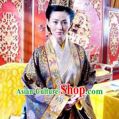 Chinese Ancient Song Dynasty Palace Queen Mother Embroidered Replica Costume for Women