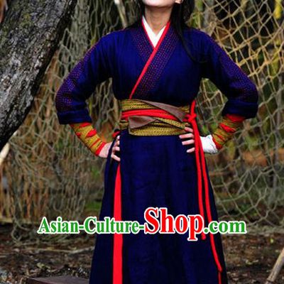 Chinese Ancient Southern Song Dynasty Female Swordsman Replica Costume for Women