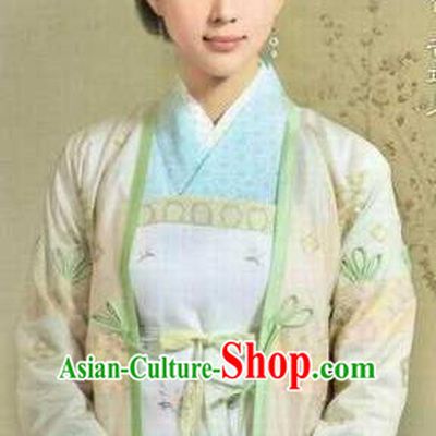 Chinese Ancient Southern Song Dynasty Female Weavers Huang Daopo Replica Costume for Women