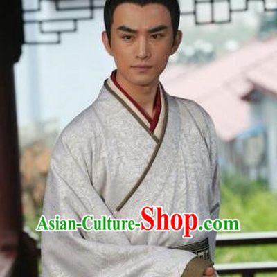 Chinese Ancient Song Dynasty Emperor Huizong Zhao Ji Replica Costume for Men
