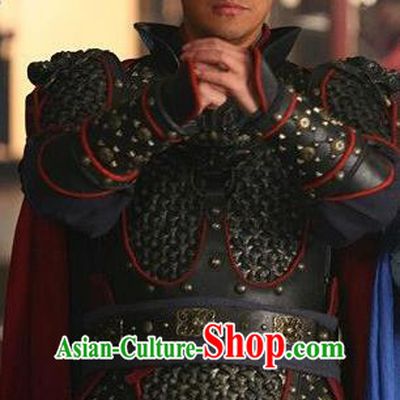 Chinese Ancient Song Dynasty General Han Shizhong Replica Costume Helmet and Armour for Men