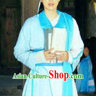 Chinese Ancient Song Dynasty Su Shi Sister Poetess Embroidered Replica Costume for Women