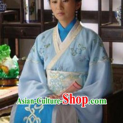 Chinese Ancient Song Dynasty Palace Princess Embroidered Replica Costume for Women