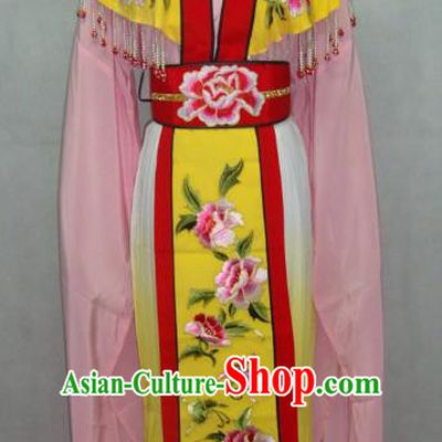 China Traditional Beijing Opera Palace Princess Embroidered Pink Dress Chinese Peking Opera Actress Costume