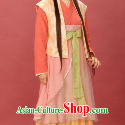Chinese Ancient Song Dynasty Female Knight-errant Young Lady Replica Costume for Women