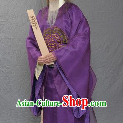 Chinese Ancient Song Dynasty Prime Minister Replica Costume for Men
