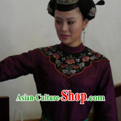 Chinese Traditional Tang Dynasty Princess Taiping Embroidered Dress Palace Lady Replica Costume for Women