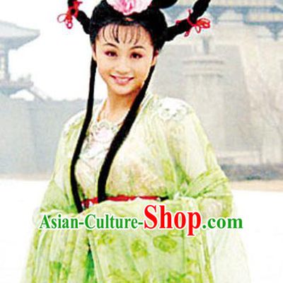 Chinese Traditional Tang Dynasty Palace Princess Wen Cheng Embroidered Dress Replica Costume for Women