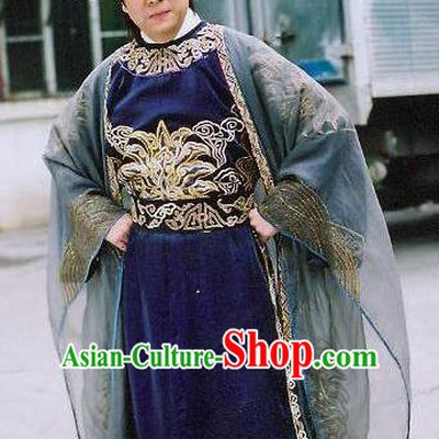 Traditional Chinese Tang Dynasty Detective Di Renjie Hanfu Replica Costume for Men