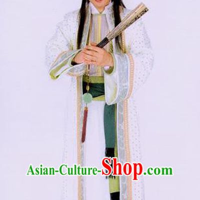 Traditional Chinese Tang Dynasty Prince Li Quan Hanfu Replica Costume for Men