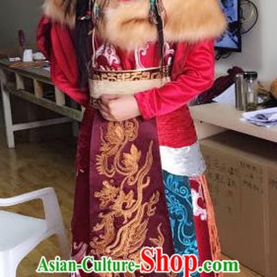 Chinese Traditional Tang Dynasty Persian Princess Embroidered Replica Costume for Women