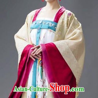 Chinese Traditional Tang Dynasty Palace Lady Empress Wu Zetian Replica Costume for Women