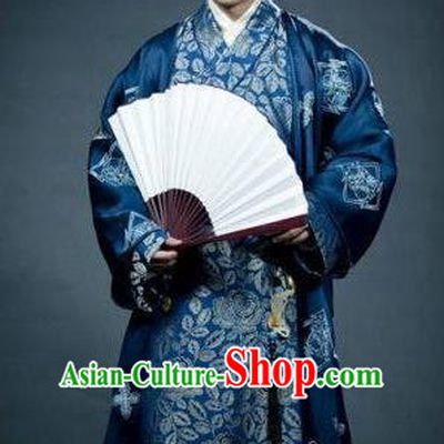Traditional Chinese Tang Dynasty Nobility Childe Chu Shangyuan Replica Costume for Men