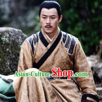 Traditional Chinese Tang Dynasty Swordsman Imperial Bodyguard Replica Costume for Men