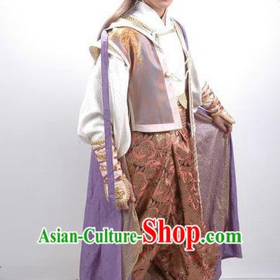 Chinese Traditional Tang Dynasty Swordsman Hanfu Knight Replica Costume for Men