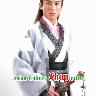 Traditional Chinese Tang Dynasty Youxia Knight-errant Swordsman Hanfu Costume for Men