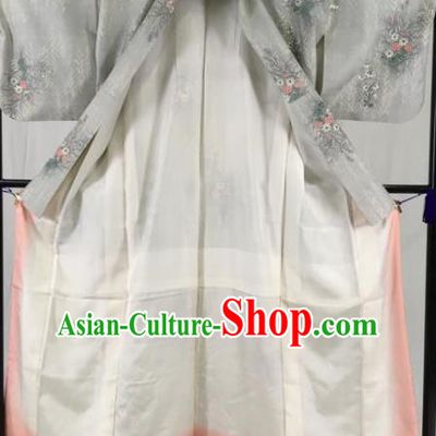 Japan Traditional Palace Kimono Formal Costume Furisode Kimonos Ancient Yukata Dress for Women