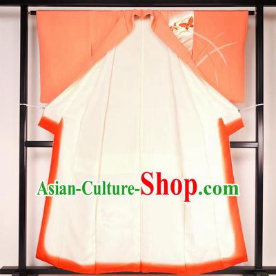 Asian Japan Palace Furisode Kimono Ancient Courtesan Yukata Dress Formal Costume for Women