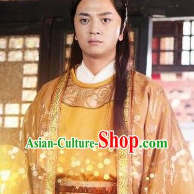 Traditional Chinese Tang Dynasty Prince Swordsman Replica Costume for Men