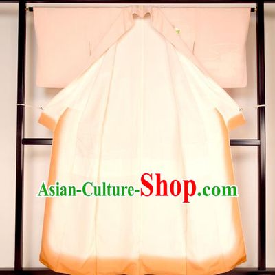 Asian Japan Palace Wedding Furisode Kimono Ancient Pink Yukata Dress Formal Costume for Women