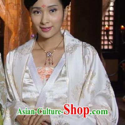 Chinese Ancient Tang Dynasty Palace Lady Embroidered Dress Princess Taiping Replica Costume for Women