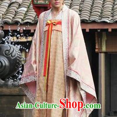 Chinese Ancient Tang Dynasty Embroidered Dress Princess An Le Replica Costume for Women