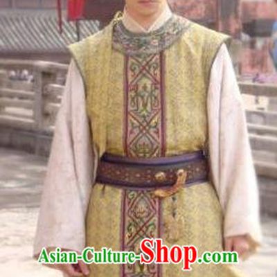 Traditional Chinese Tang Dynasty Emperor Ruizong Li Dan Replica Costume for Men