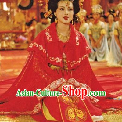 Chinese Ancient Tang Dynasty Consort Yang Dress Imperial Concubine Replica Costume for Women