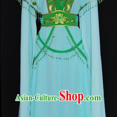 Traditional China Beijing Opera Actress Green Dress Chinese Peking Opera Diva Costume