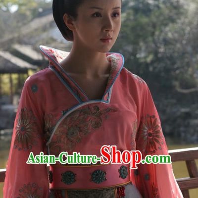 Chinese Sui Dynasty Princess Yue Rong Hanfu Dress Replica Costume for Women