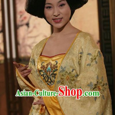 Ancient Chinese Tang Dynasty Empress Zhangsun Hanfu Dress Replica Costume for Women
