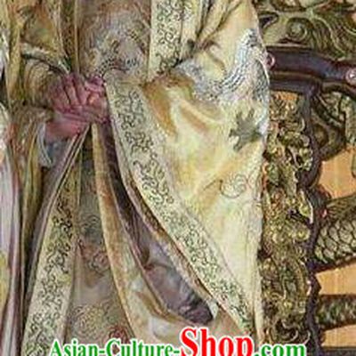 Chinese Ancient Gaozong Emperor of Tang Dynasty Li Zhi Embroidered Replica Costume for Men