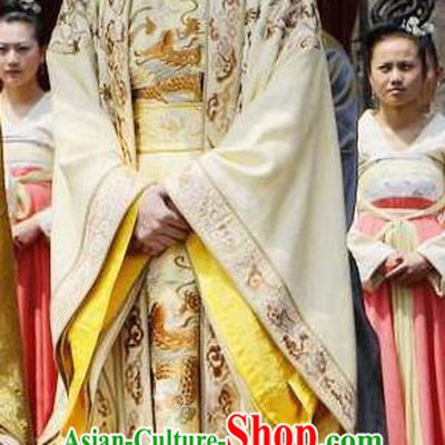Chinese Ancient Tang Dynasty Crown Prince Li Xian Embroidered Replica Costume for Men