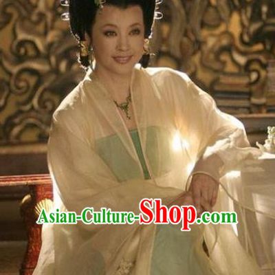 Ancient Chinese Tang Dynasty Queen Wu Meiniang Hanfu Dress Replica Costume for Women