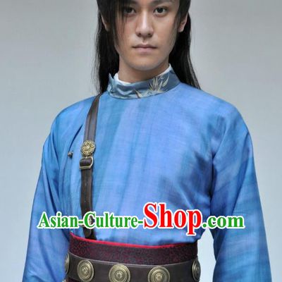 Traditional Chinese Tang Dynasty Swordsman Imperial Bodyguard Replica Costume for Men